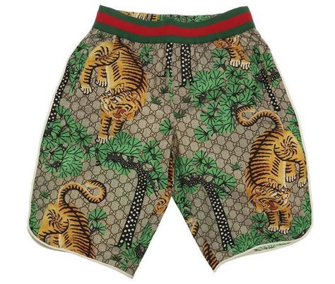 gucci swim shorts tiger